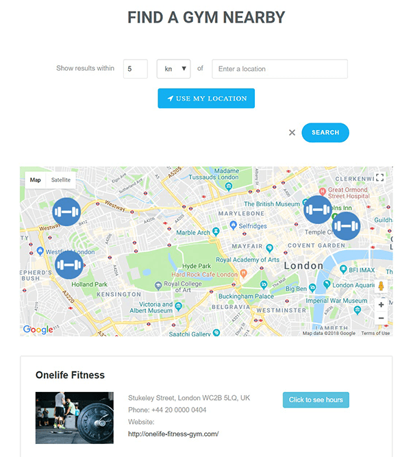Toolset map and search integration