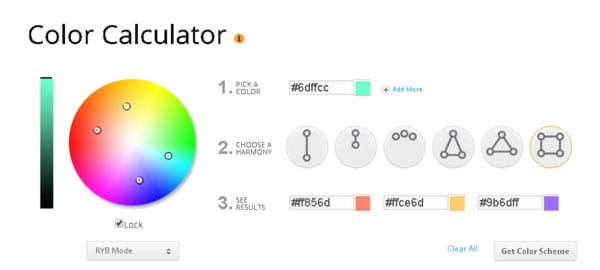 Color Calculator helps you to choose the best colors for your WordPress design