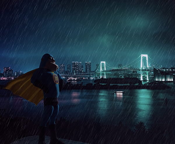 Devman watching over city