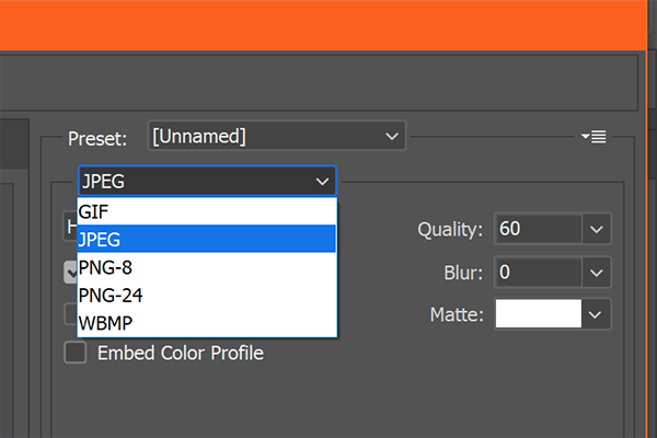 Screenshot of Photoshop Save As Dialog box