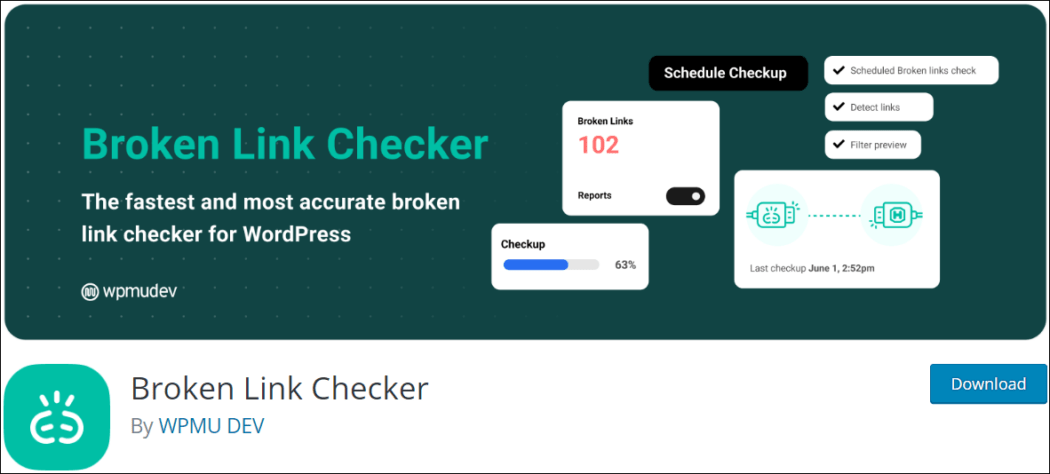 Broken Link Checker - WordPress Link Checking Plugin