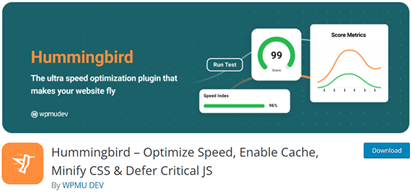 Hummingbird – Optimize Speed, Enable Cache, Minify CSS & Defer Critical JS - Free WordPress Plugin