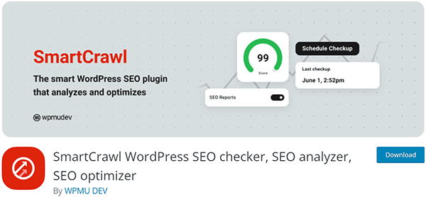 SmartCrawl WordPress SEO checker, SEO analyzer, SEO optimizer - Free WordPress Plugin