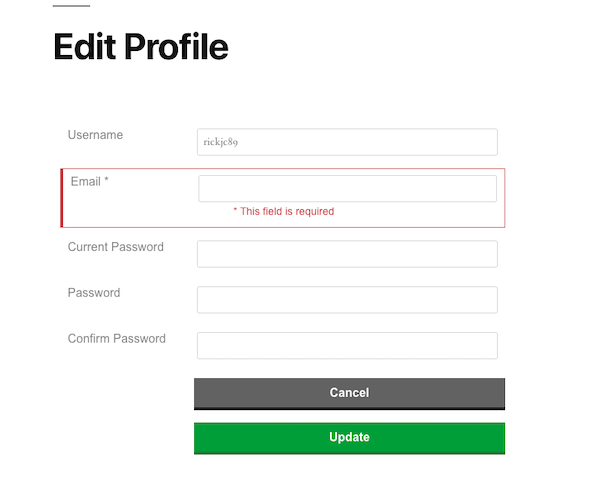 Users can then edit their profiles