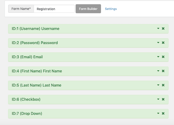 Adjust the fields you wish to display on your registration or profile pages