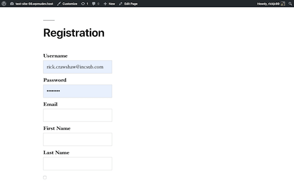 What your page will look like live
