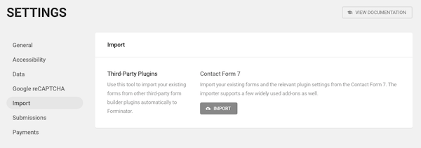 Forminator makes migrating Contact Form 7 data a breeze