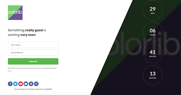 ColorLib live website.