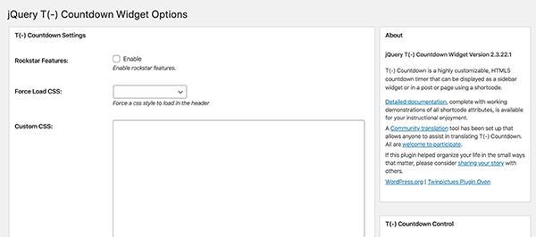 JQuery T Widget options.