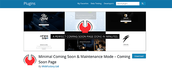 Minimal Coming Soon & Maintenance Mode -- Coming Soon Page image