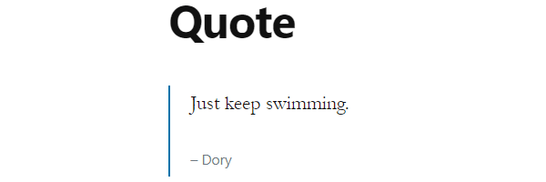 Example of a quote using the theme twenty nineteen