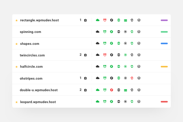 The Hub list view.
