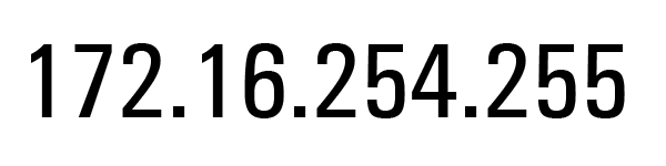 Example of an IPv4 address.