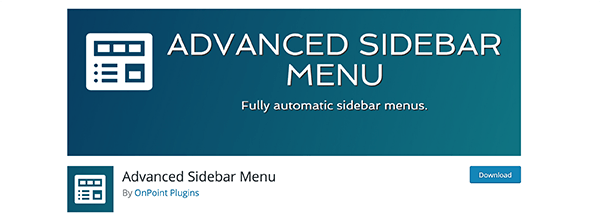 Advanced Sidebar Menu