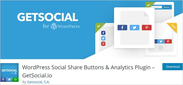 WordPress Social Share Buttons & Analytics Plugin