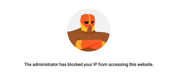 IP block message.