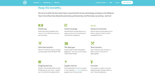 Flywheel benefits.