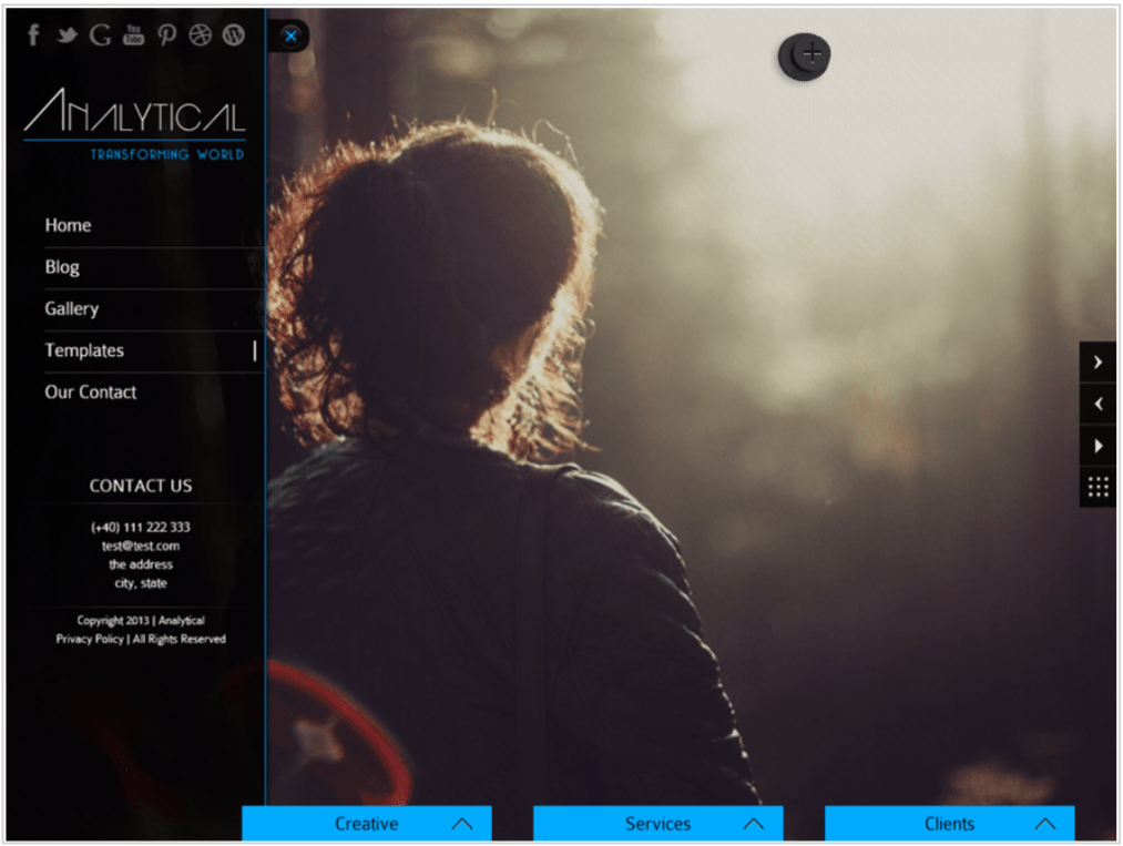 Analytical Lite theme