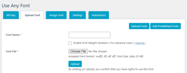 Use Any Font | Custom Font Uploader image