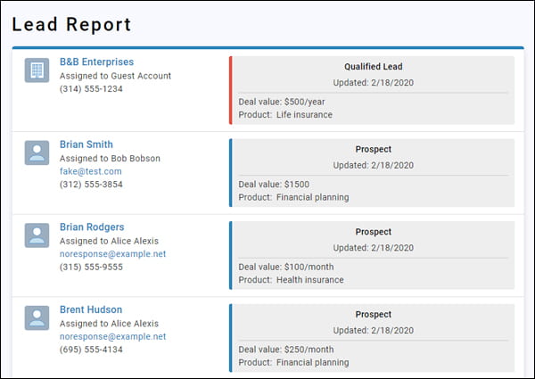 Less Annoying CRM lets businesses manage contacts and track leads from their WordPress dashboard.