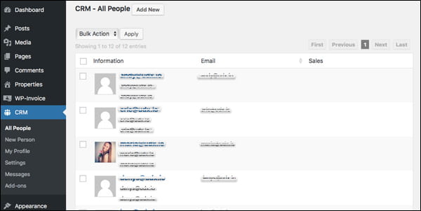 WP-CRM is a customer relations management system that integrates seamlessly into your WordPress control panel.