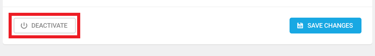 To disable Google reCAPTCHA for your website, click Deactivate.