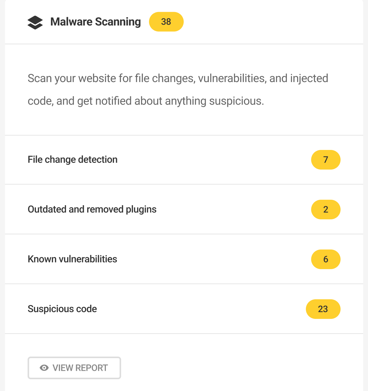 Malware Scanning widget in Defender dashboard