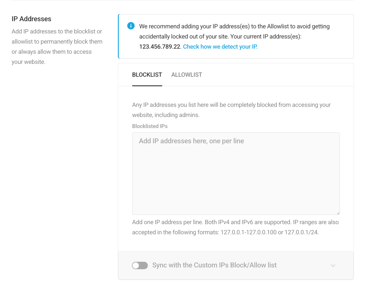Block or allow IP addresses in Defender