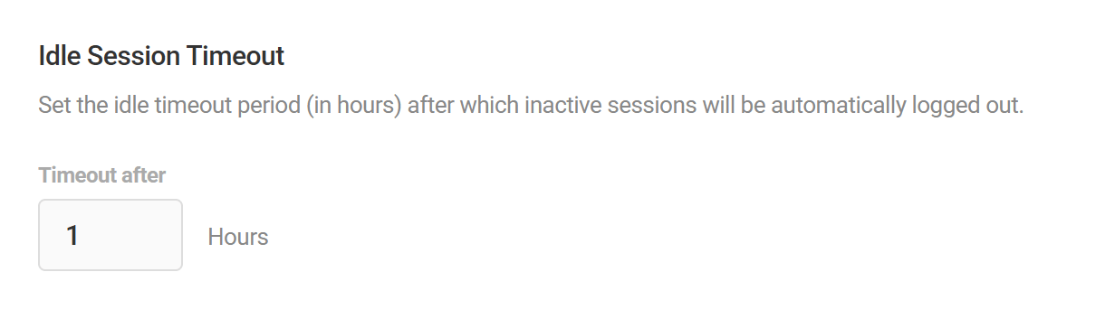 Idle session timeout setting in Defender