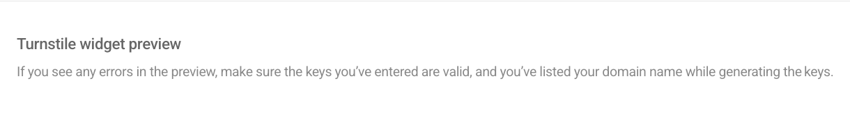 Invisible widget preview