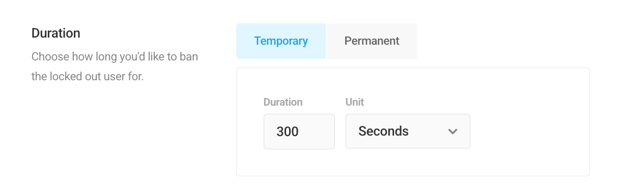Lockout duration in Defender firewall