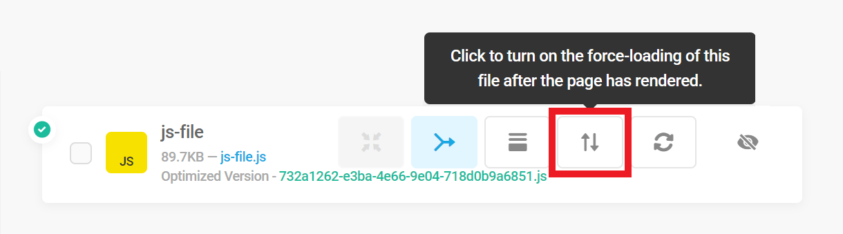 Defer button tooltip