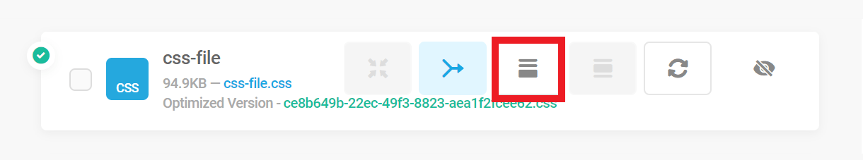 Move to footer button