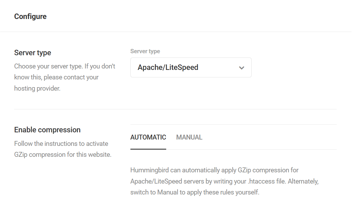 Configure Gzip for Apache server