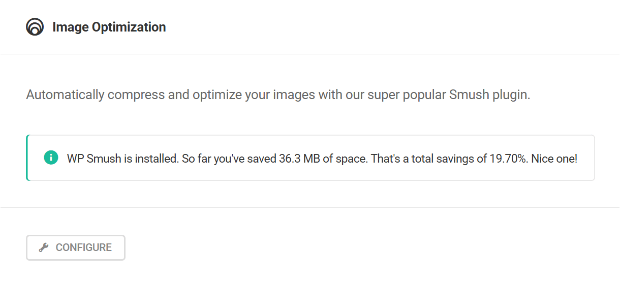 Hummingbird Dashboard Image Optimization module