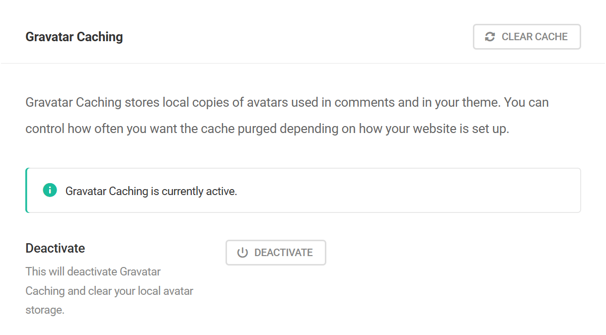 Active Gravatar Caching