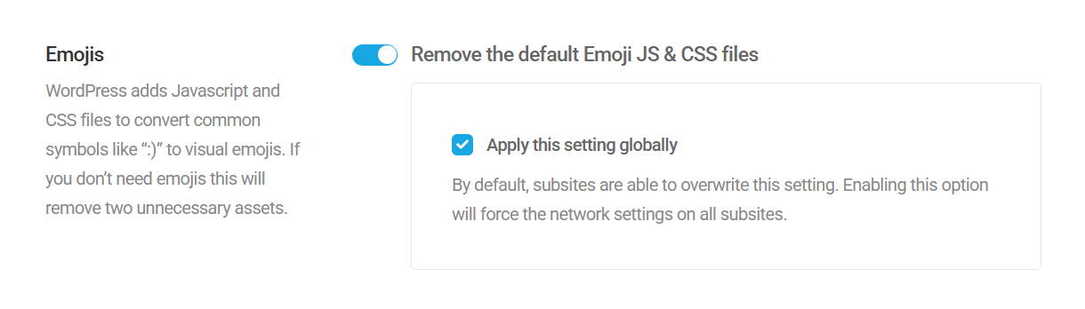 Remove emojis multisite tool in Hummingbird