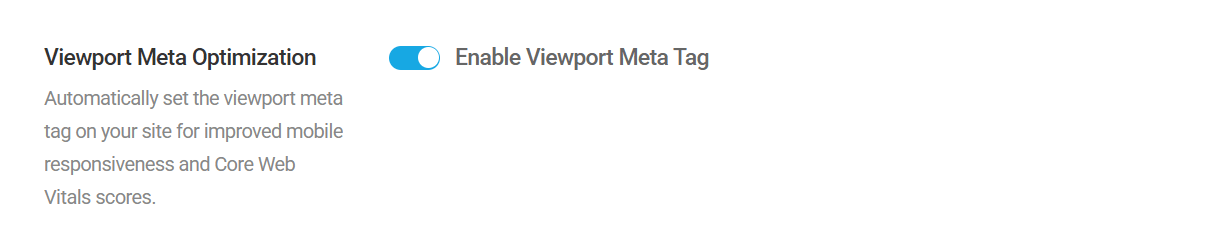 Viewport Meta Optimization tool in Hummingbird