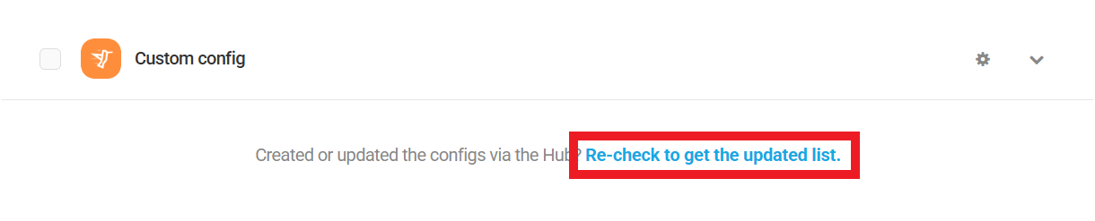 Sync Hummingbird configs with The Hub