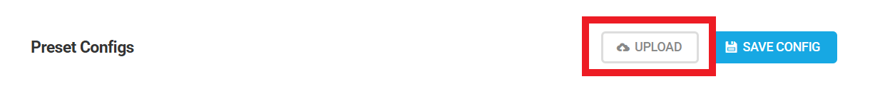 Upload a Hummingbird configuration