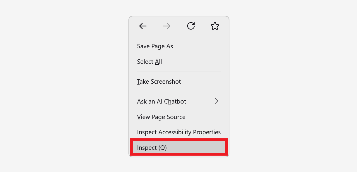 Right-click to inspect