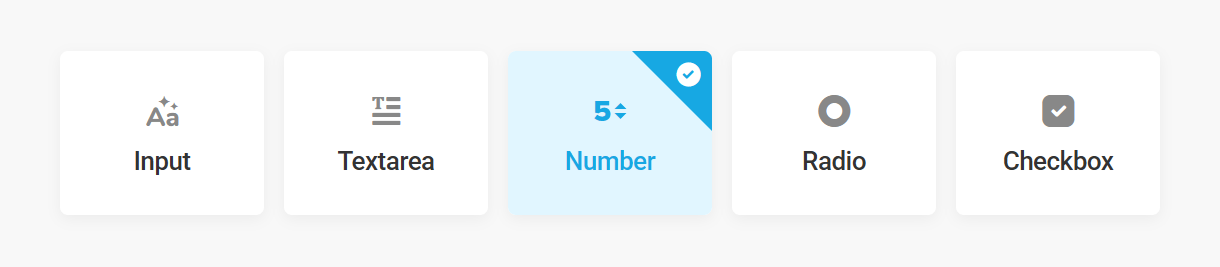 Add a Number field to a form