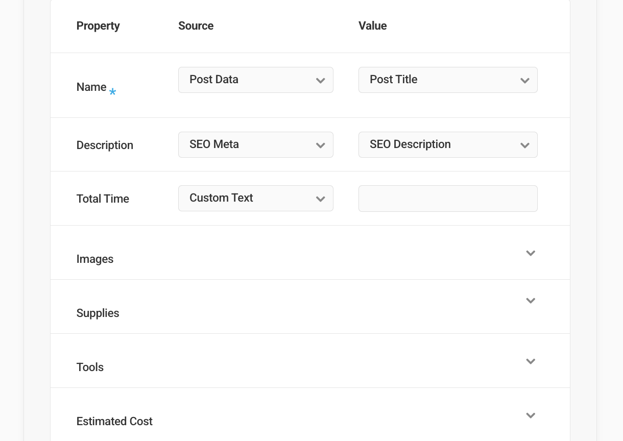 Schema types howto
