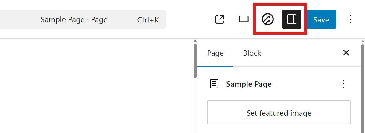 Toggle SmartCrawl or Gutenberg sidebar options