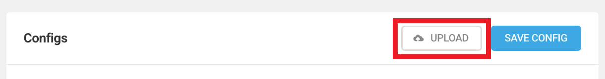 Upload config