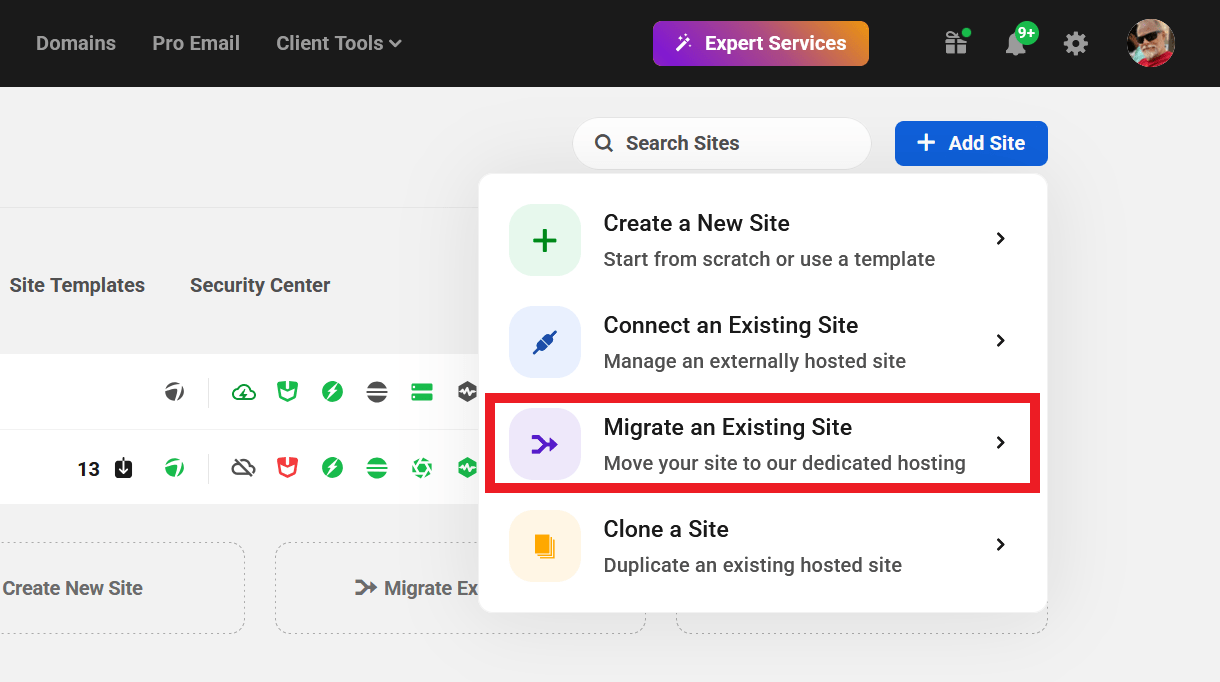 Migrate a site to WPMU DEV