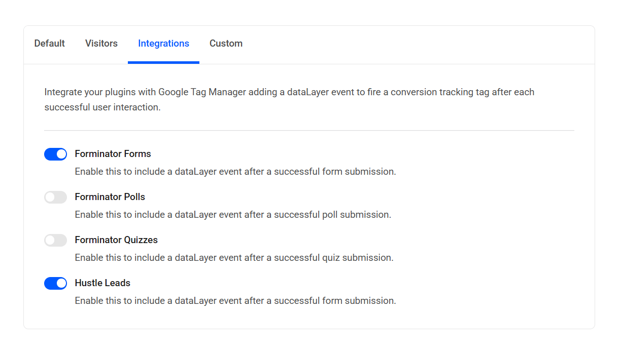 Configure GTM variables for integrations in Beehive