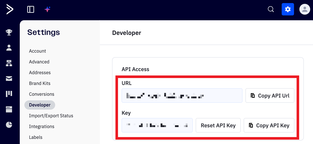 Get ActiveCampaign API key for integration with Hustle