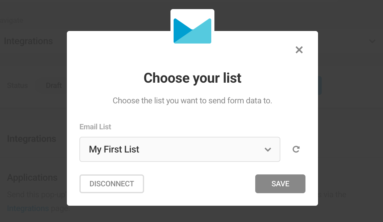 Select Campaign Monitor list in Hustle opt-in module