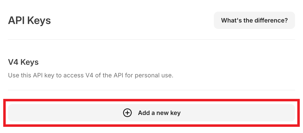 Add new v4 key